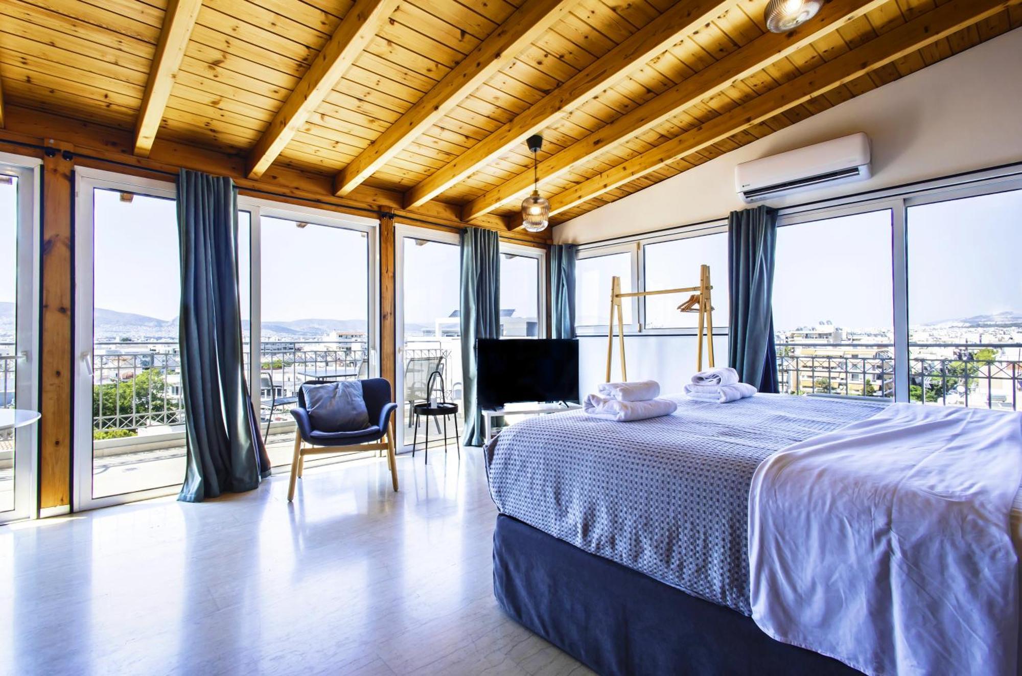 Lis153 By Smart Cozy Suites - Top Floors With Amazing City View - Available 24Hr Athènes Extérieur photo